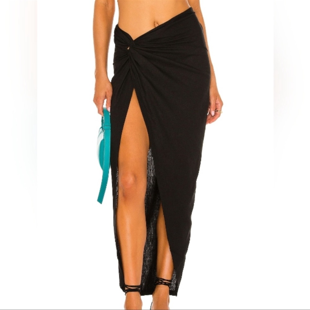 OW Collection x REVOLVE Iris Skirt in Black Caviar